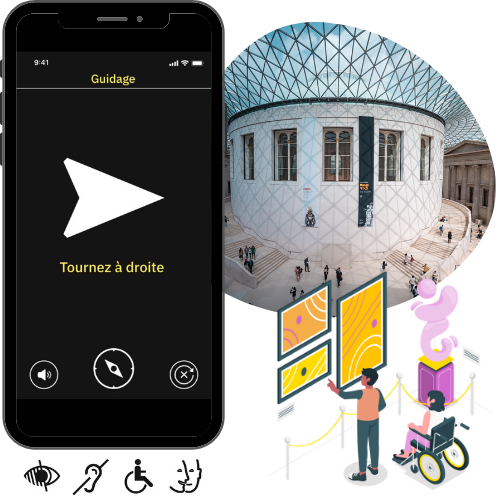 Solution de guidage intérieur Evelity pour tous les handicaps pour les musées-1